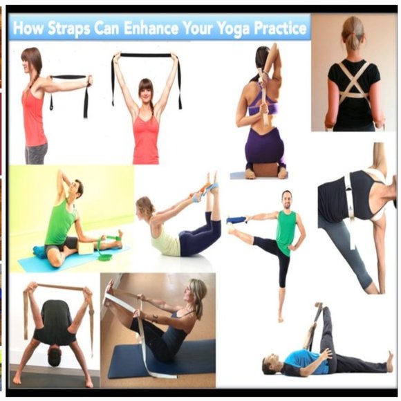 3/$20 Yoga Strap Belt 8 ft. Cinch Buckle Purple - Picture 2 of 5